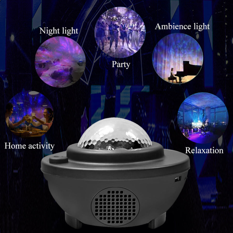 Starry Sky Galaxy Projector with Bluetooth Speaker