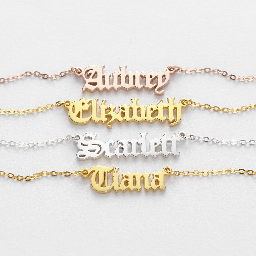 Cursive Nameplate Necklace