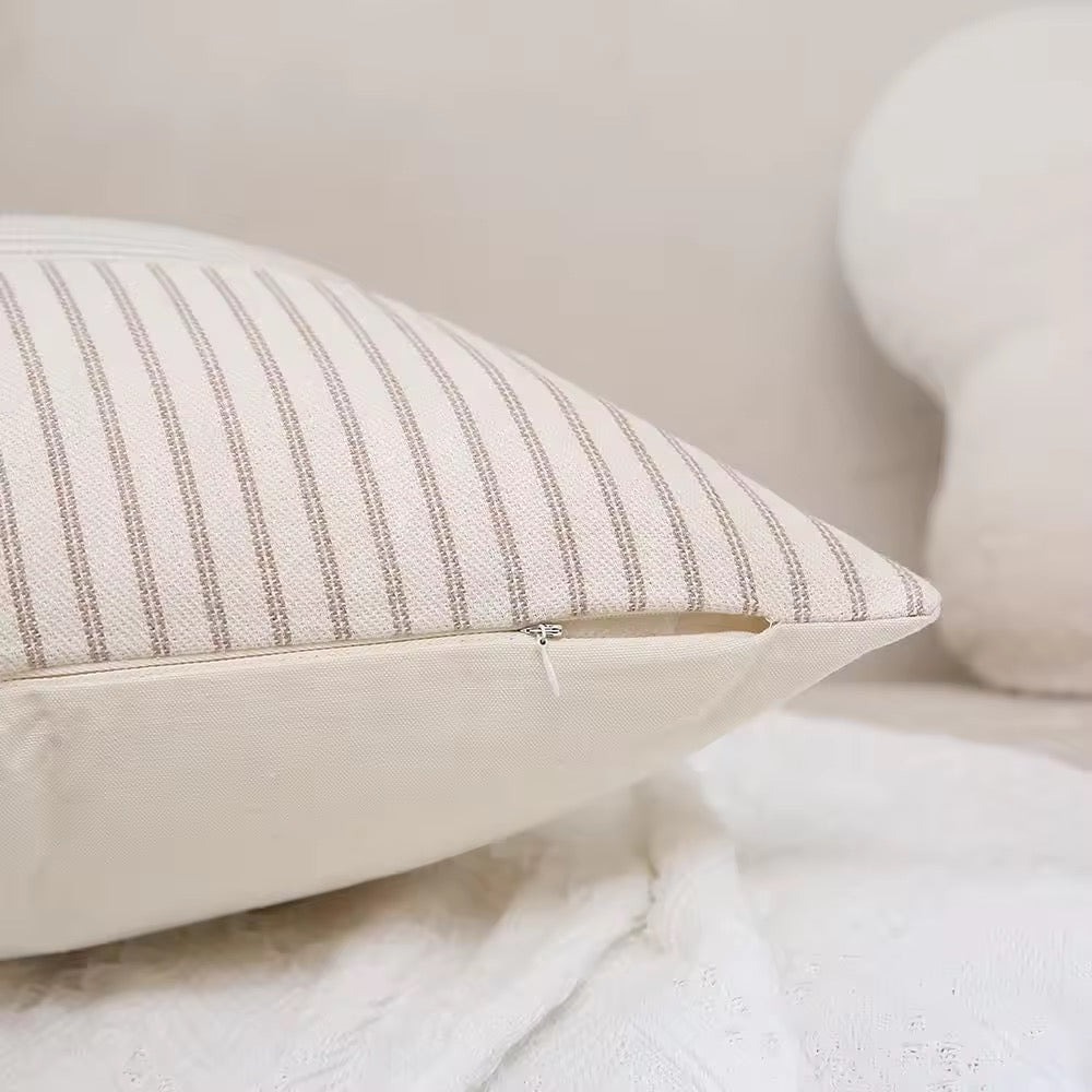 Pinstripe Throw Pillow Cover