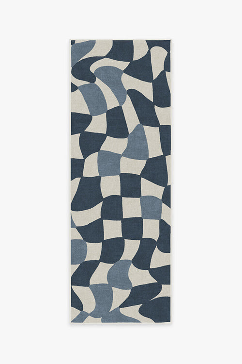 Faye Ivory & Blue Rug