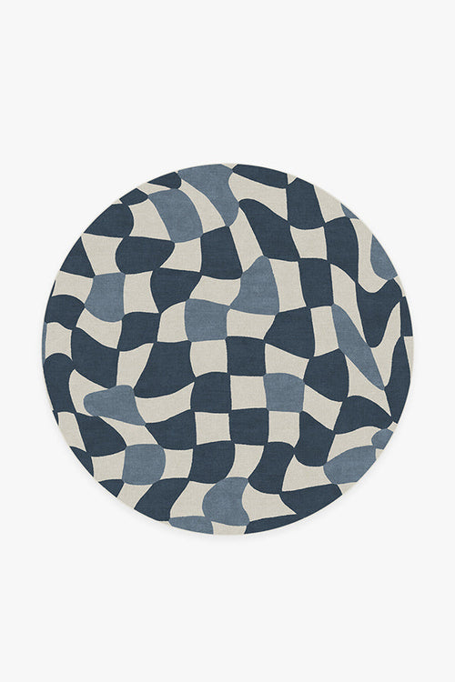 Faye Ivory & Blue Rug