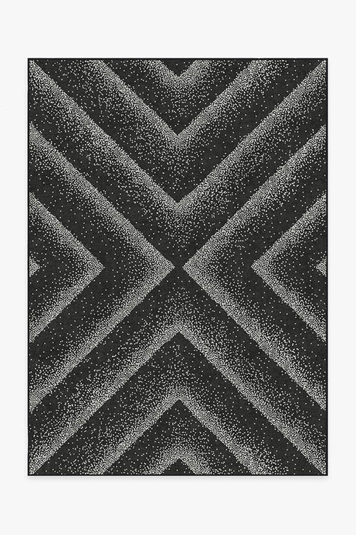 Jonathan Adler Vapor Black & Pearl Tufted Rug