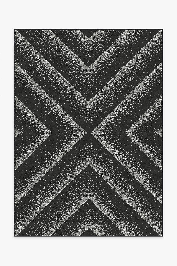 Jonathan Adler Vapor Black & Pearl Tufted Rug