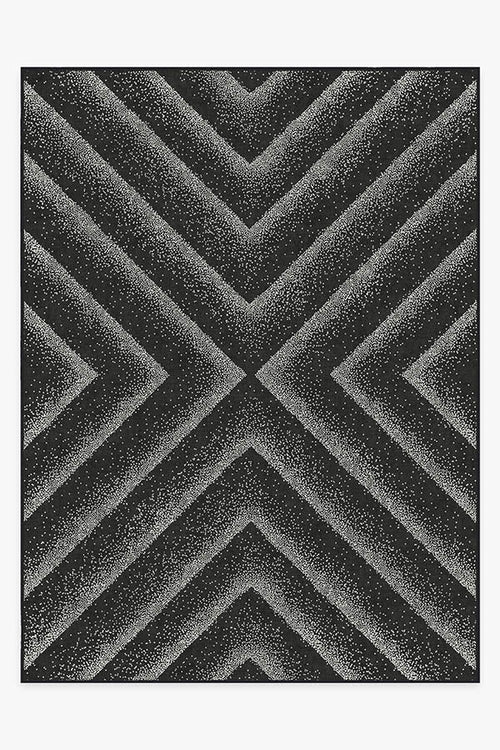 Jonathan Adler Vapor Black & Pearl Tufted Rug