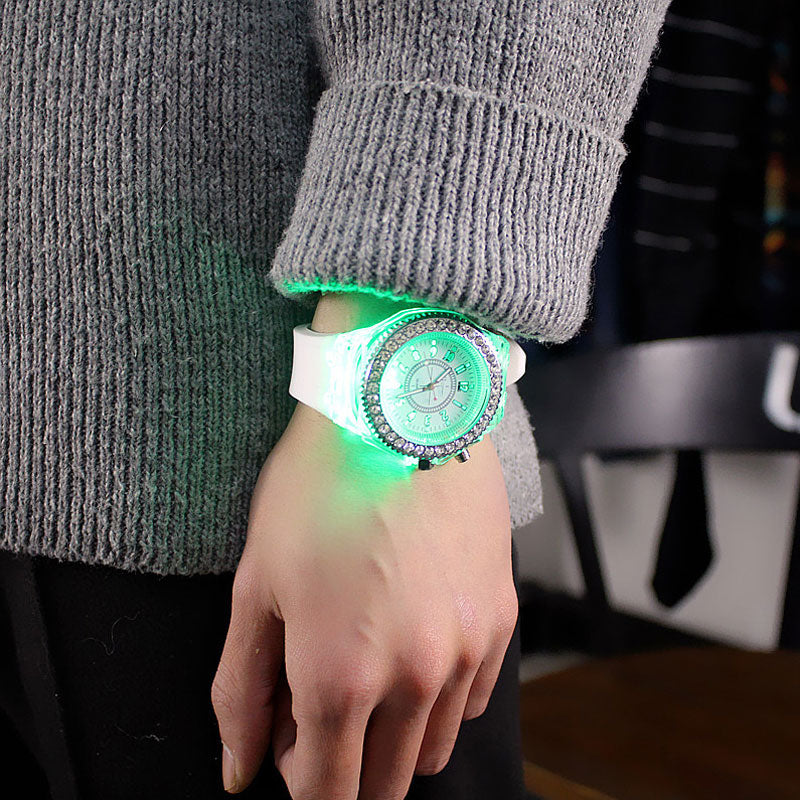 LED Flash Luminous Watch