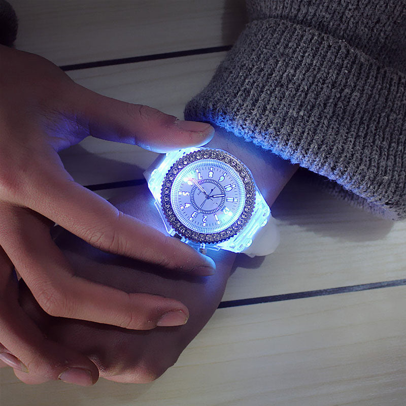 LED Flash Luminous Watch