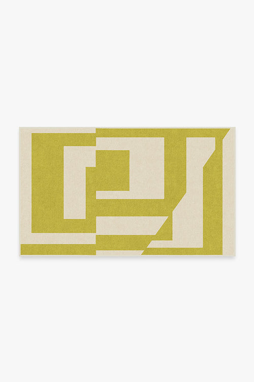 Moden Chartreuse Tufted Rug