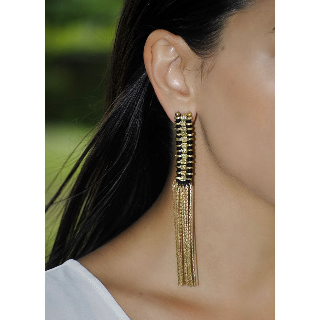 Temple Tassel Earrings