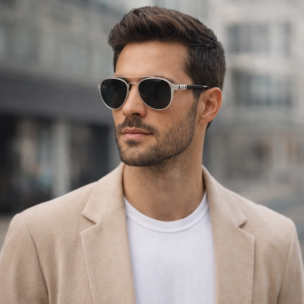 Jase New York Jackson Sunglasses in Matte Silver